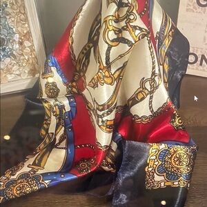 Inspired Elegant Multicolor Silk Scarf